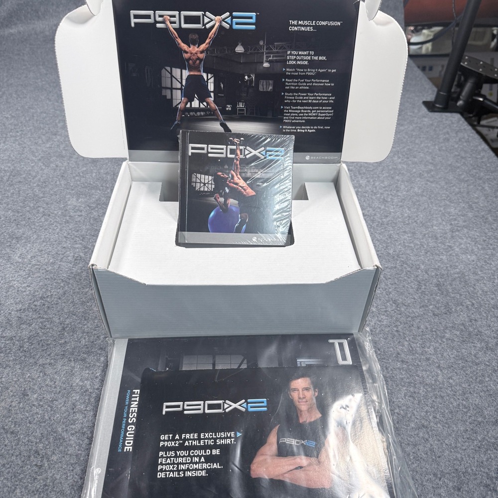 Beachbody P90X2 DVD Workout Set Tony Horton Sealed Fitness Nutrition Guides